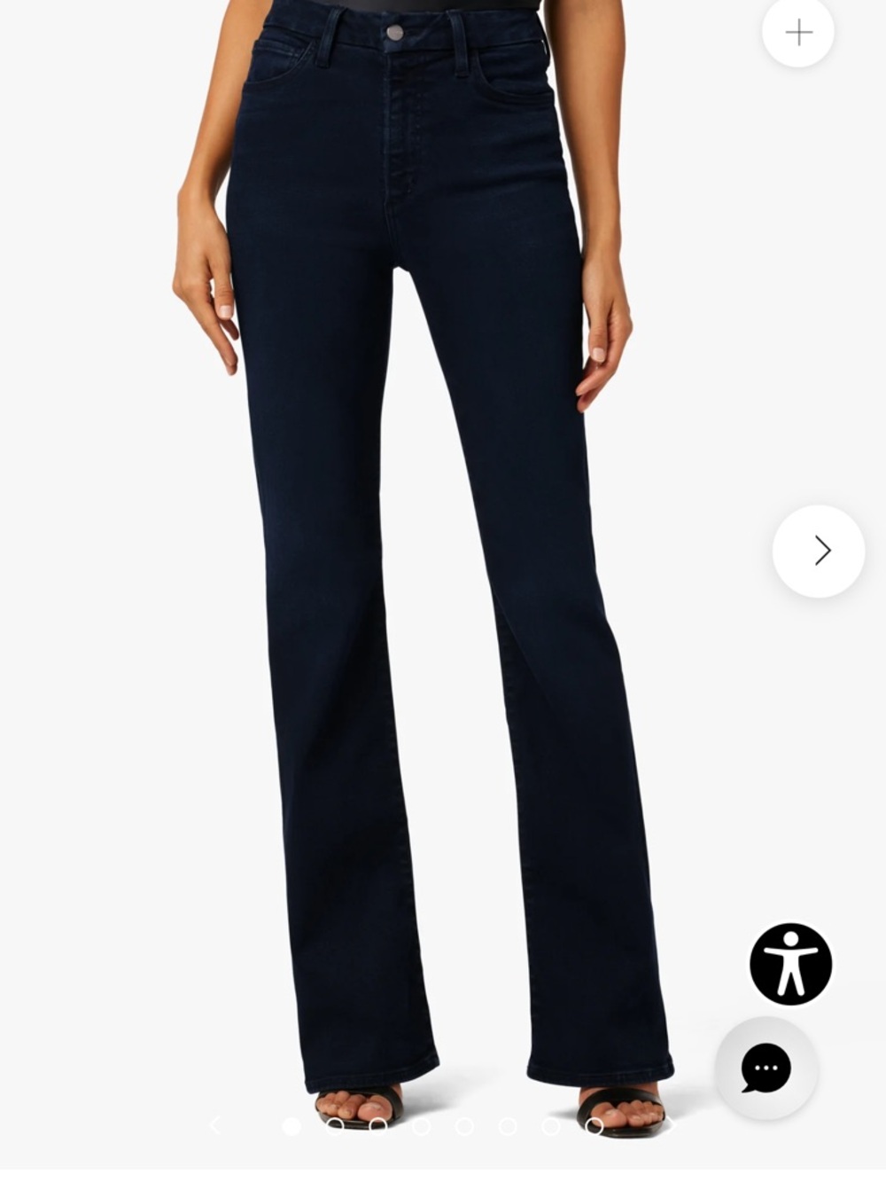 Joe's Jeans Dark Navy High-Rise Wide Leg Jeans